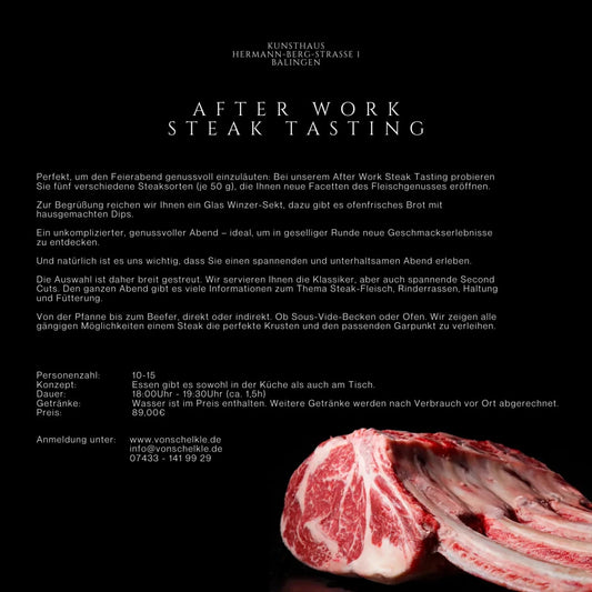 After Work Steak Tasting Gutschein