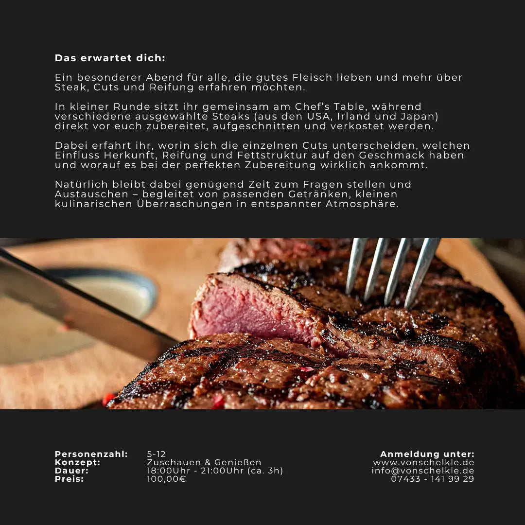 Steak Tasting am Chef´s Table