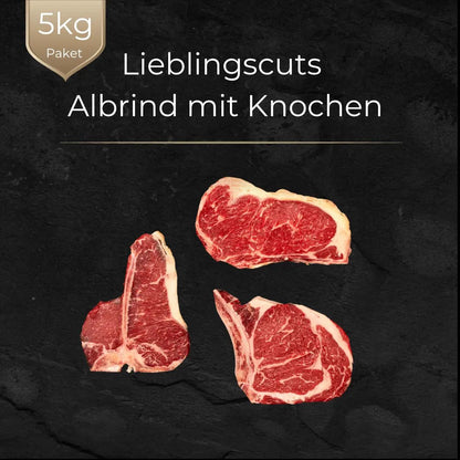 Genussbox: Lieblingscuts (mit Knochen) - 5 kg